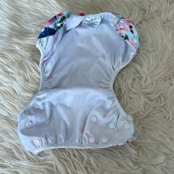 Alvababy floral purple hummingbird reusable snap button baby diapers swim diaper - Picture 14 of 16